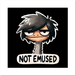 Not Emused Emo Emu Posters and Art